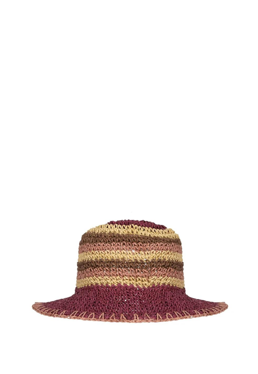 Cappello in paglia plum MA26SW0210 PL ME FUI 