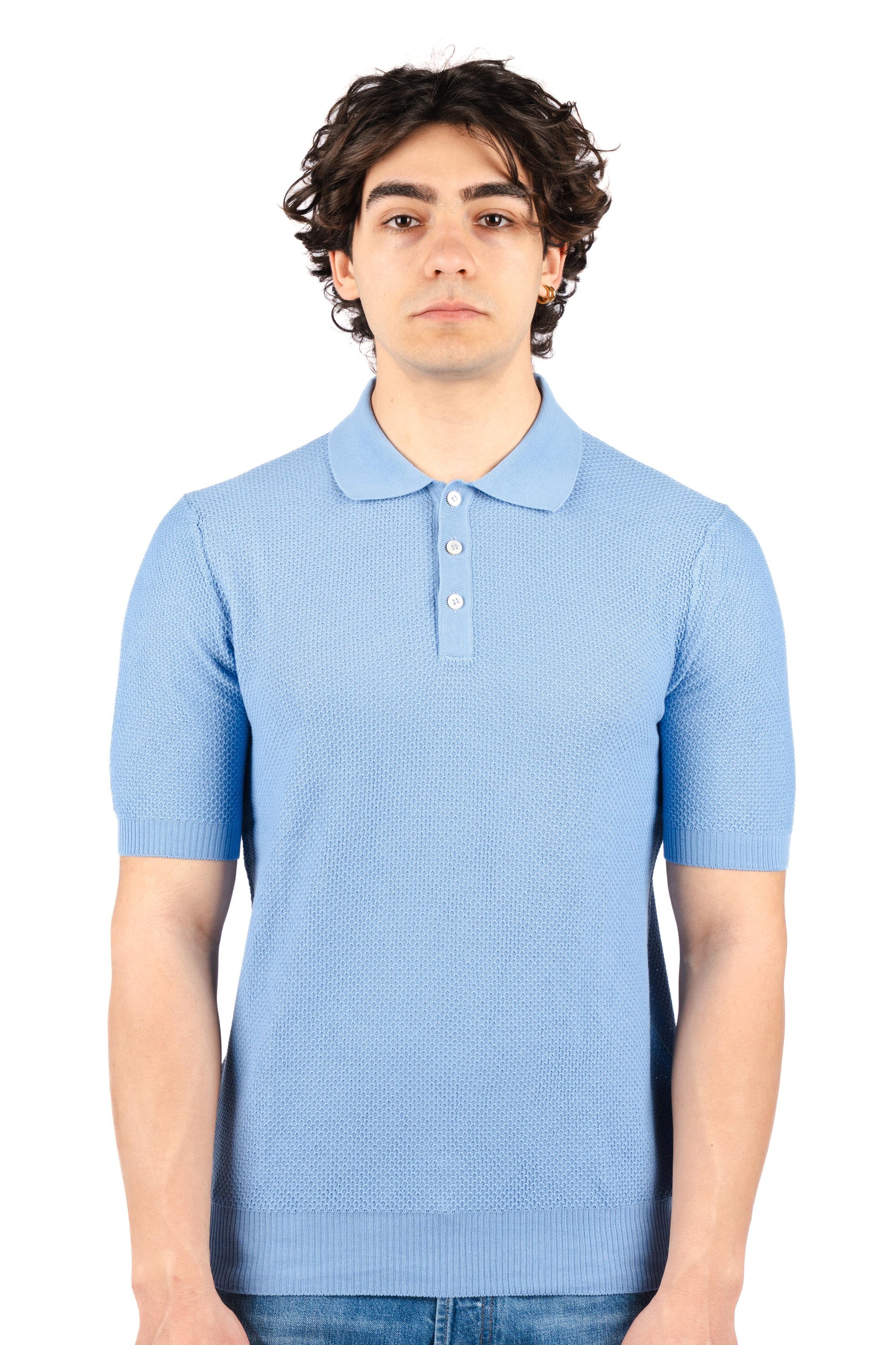 Polo con lavorazione a nido d'ape 57113/14028 542 GRAN SASSO 