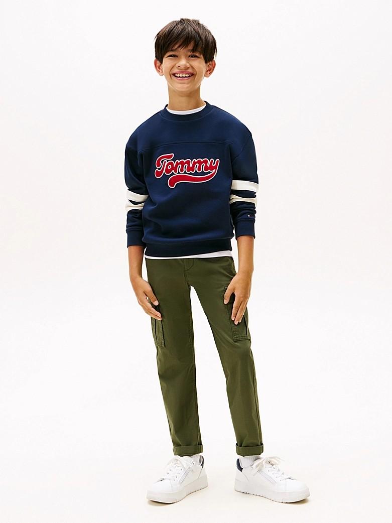 Felpa stile college color block con logo KB0KB09985J C1G TOMMY HILFIGER 