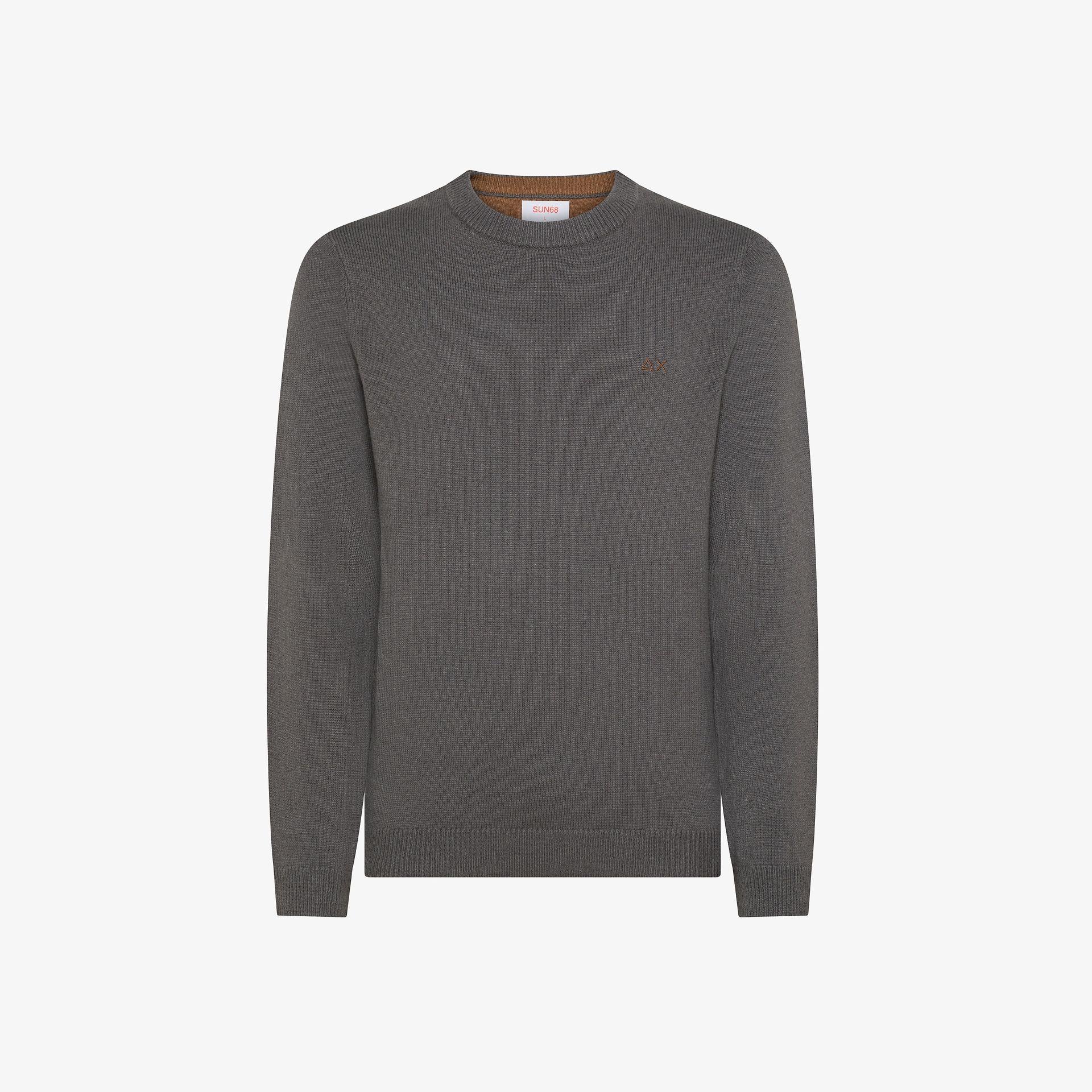 Maglia girocollo in lana e cashmere K45110 47 SUN68 