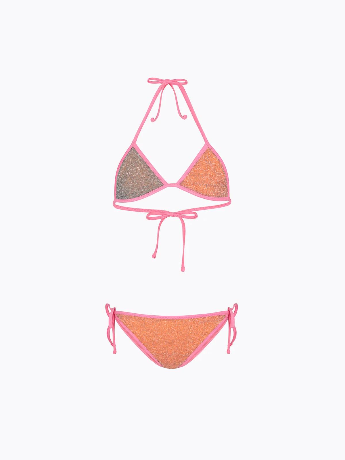 Bikini Bambina F**K Triangolo con Slip Regolabile Arancione FJ26SG0620 OR F**K 