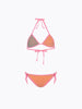 Bikini Bambina F**K Triangolo con Slip Regolabile Arancione