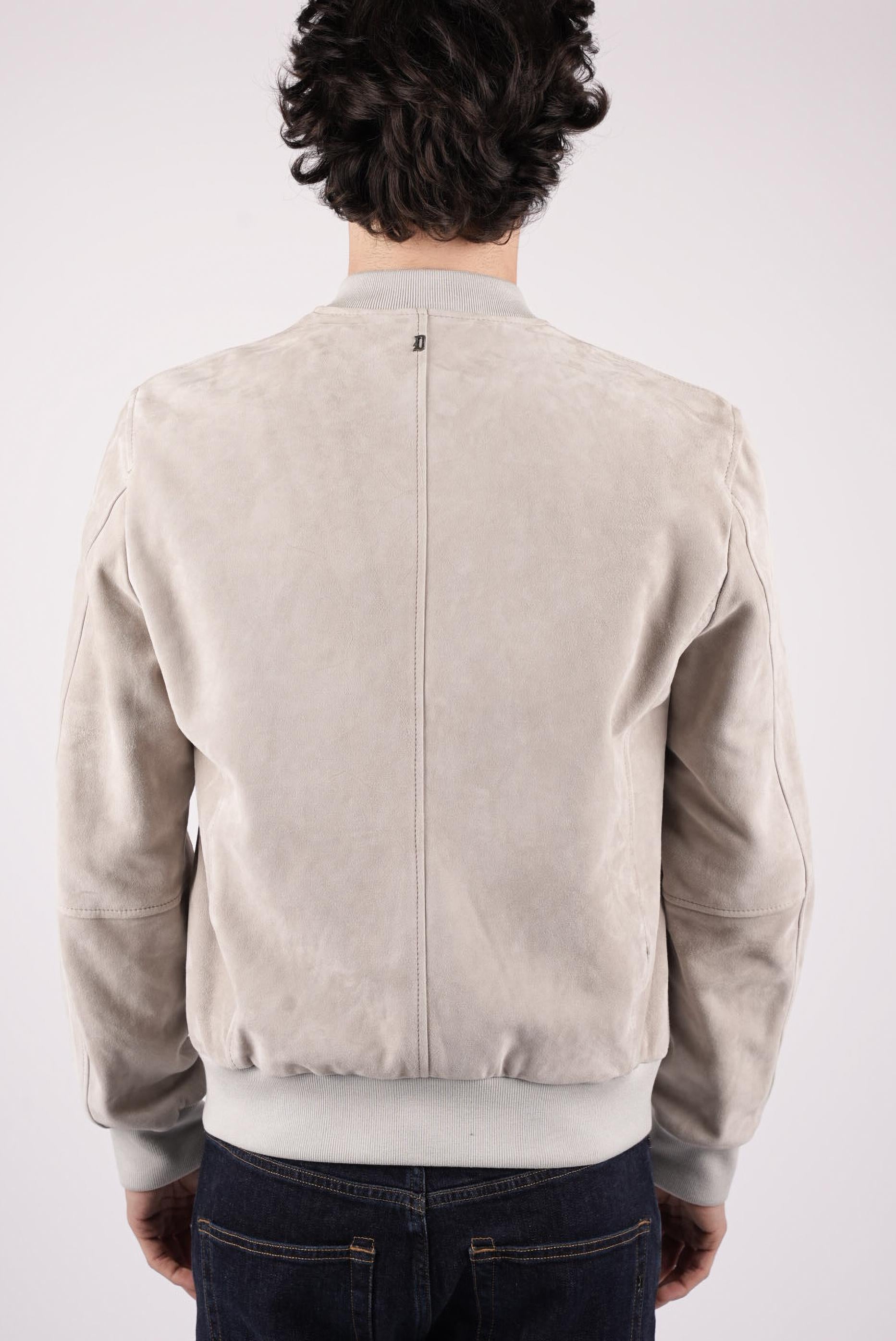 Bomber regular in suede UJ999PL0679UXXX 021 DONDUP 