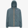 Giacca verde unisex ripiegabile