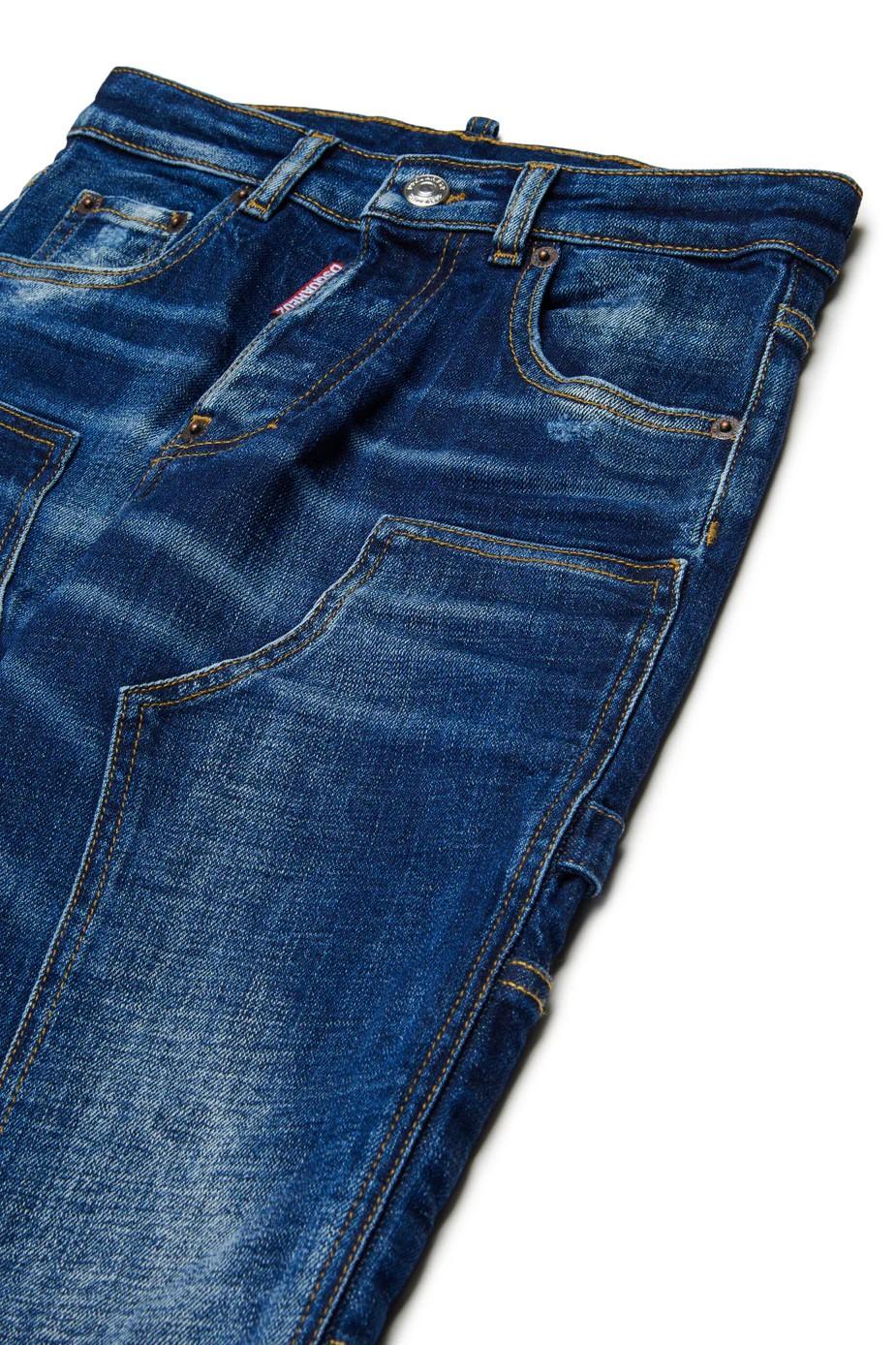 Jeans straight lavaggio blu medio DQ2636D0AFS DQ01 DSQUARED2 