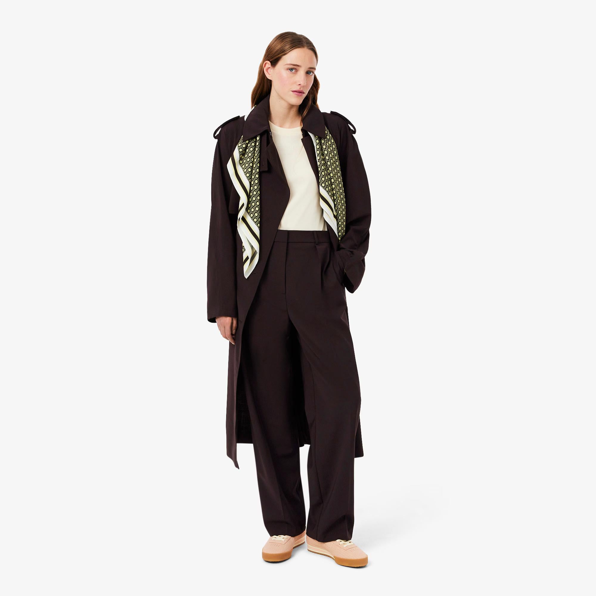 Pantaloni oversize in misto lana HF0245 3LA LACOSTE 