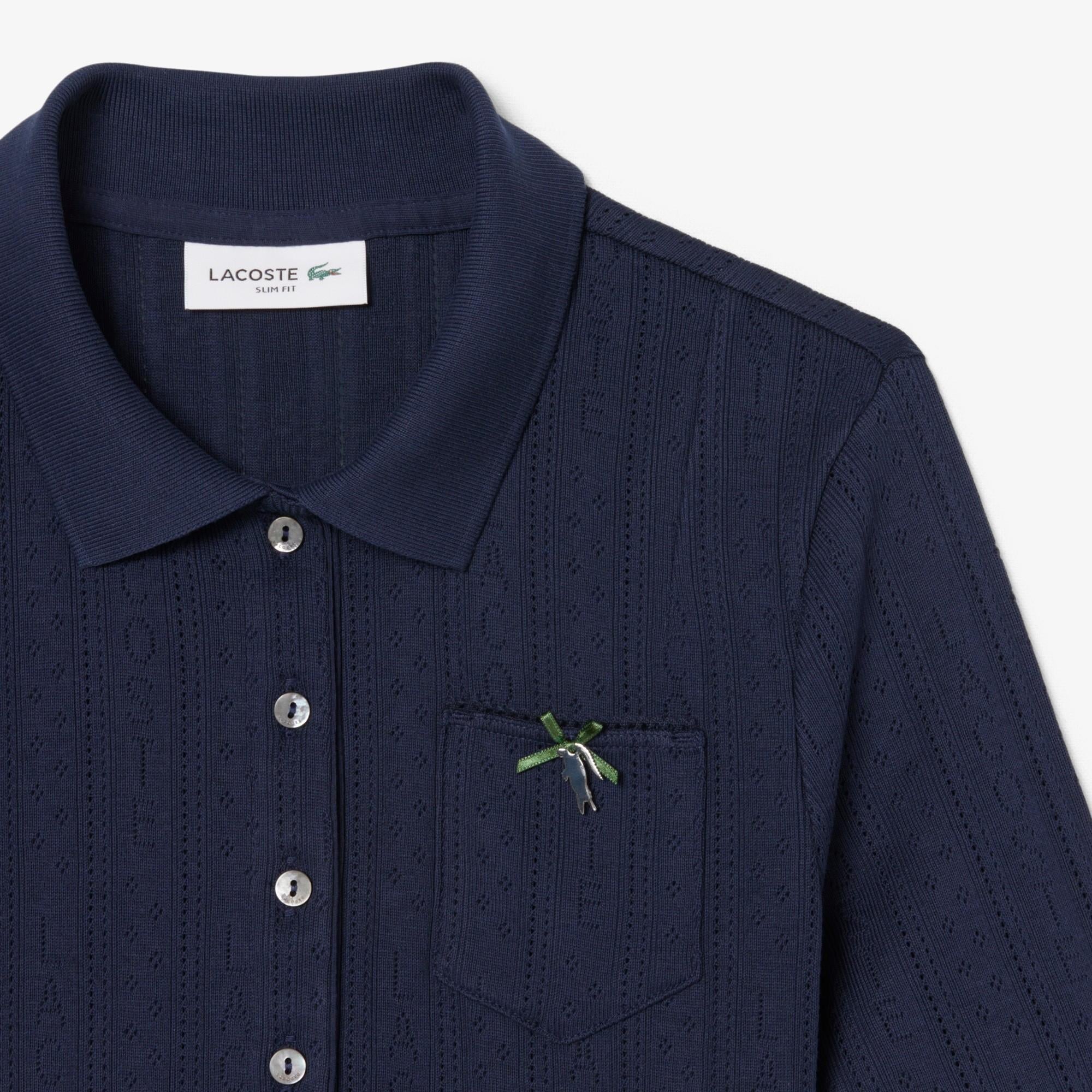 Polo slim fit pointelle brandizzata L.12 DF5296 166 LACOSTE 