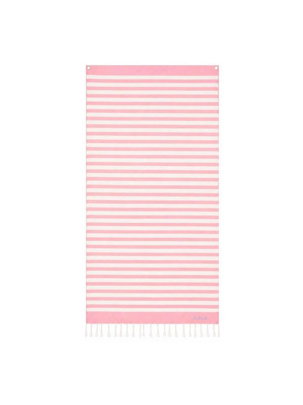 Telo mare Foutas  a righe rosa e beige FOUT012W 00640L MC2 SAINT BARTH 