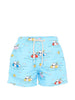 Swim shorts with drawstring closure
