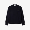Maglione girocollo in lana cardata