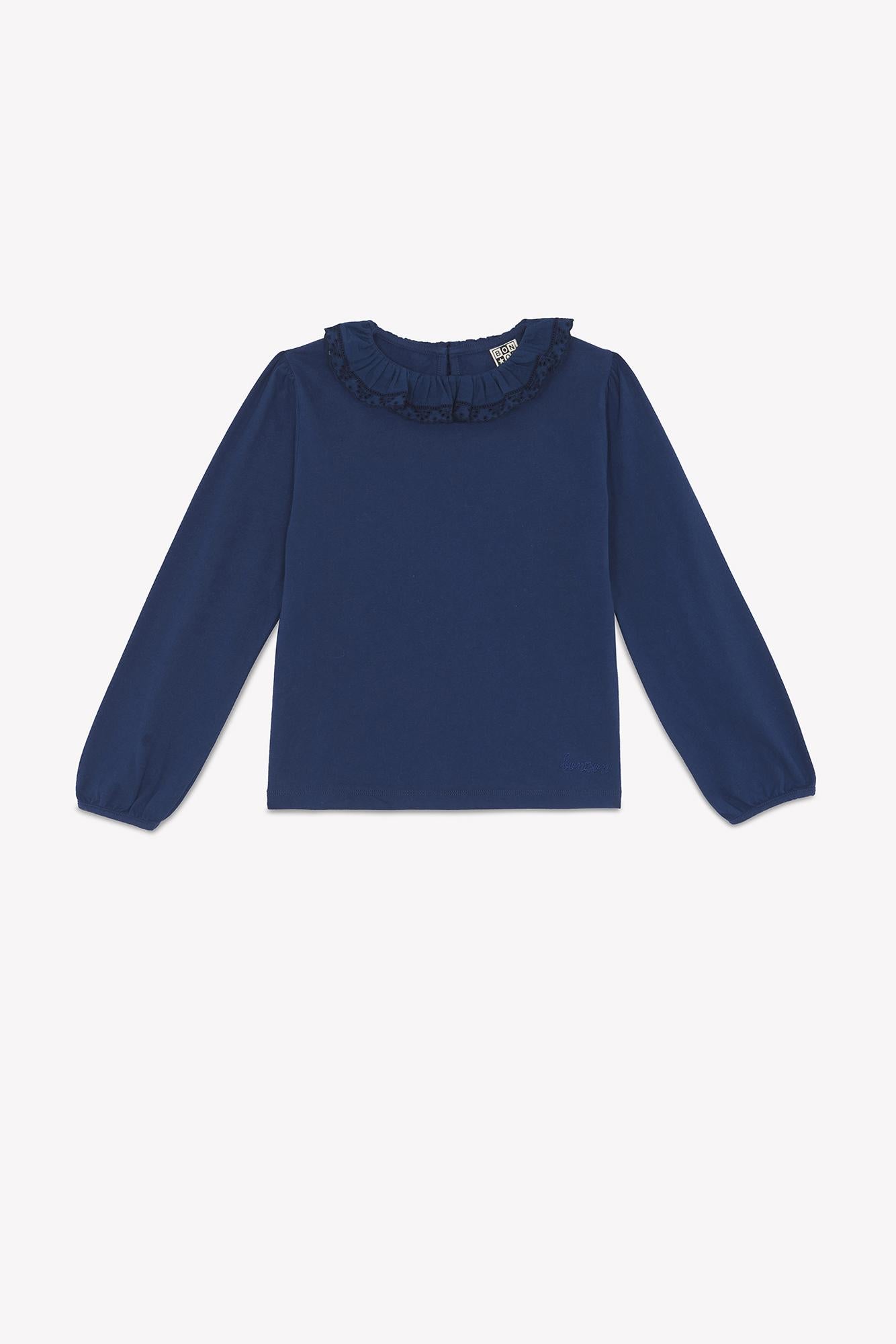 T-shirt con colletto BB10102 40325HA BONTON 