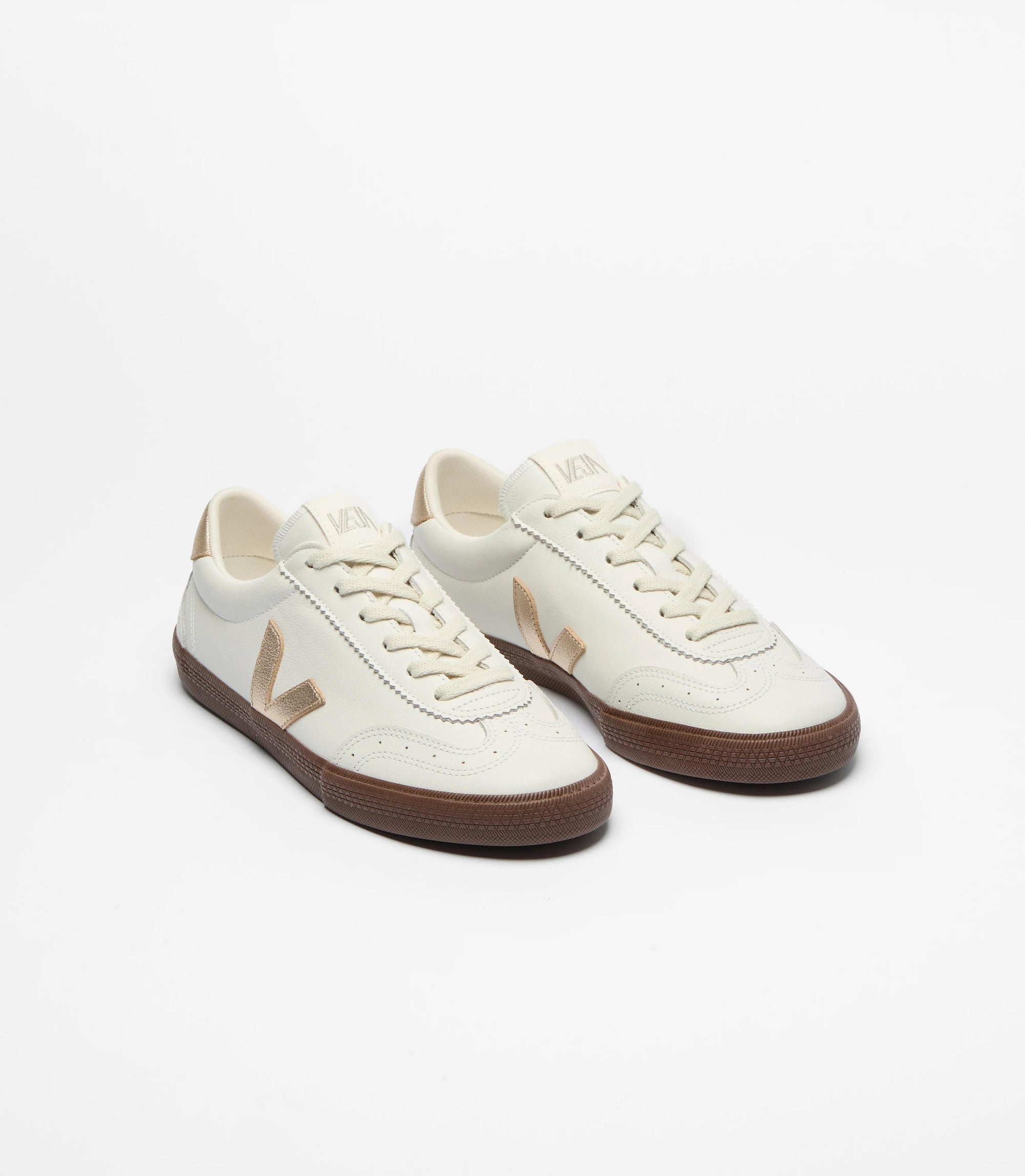 Volley Leather White Platine Bark VO20214 13 VEJA 