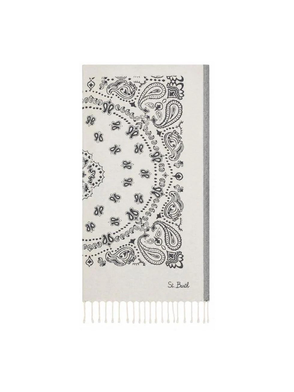Telo mare Foutas in cotone jacquard con fantasia bandana FOUT009 02709L MC2 SAINT BARTH 