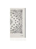 Telo mare Foutas in cotone jacquard con fantasia bandana