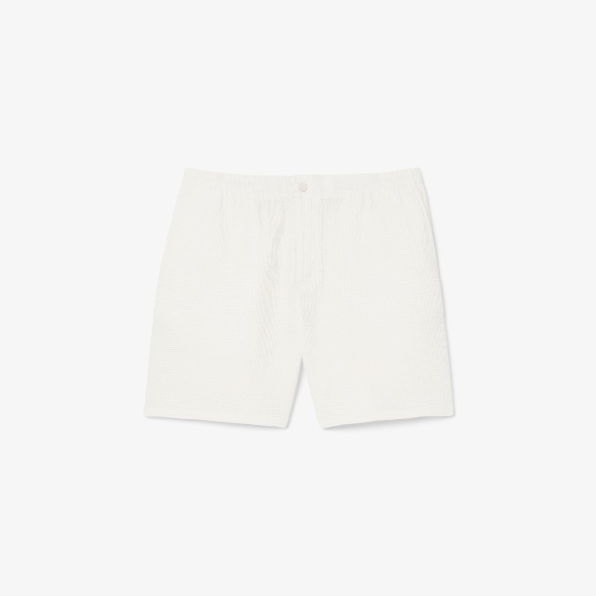 Shorts in cotone testurizzati GH9935 70V LACOSTE 