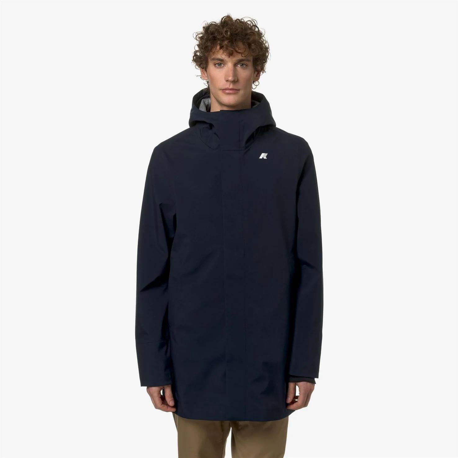 Giacca impermeabile da uomo a 3/4 blu K5126SW K89 K-WAY 