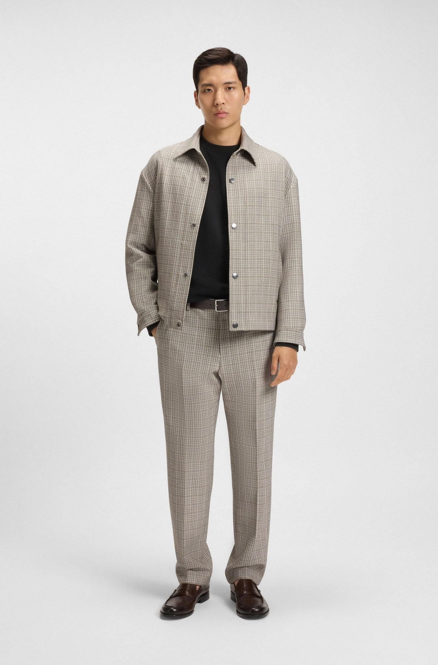 Felpa in misto cotone con monogramma Double B 50520302 001 BOSS 