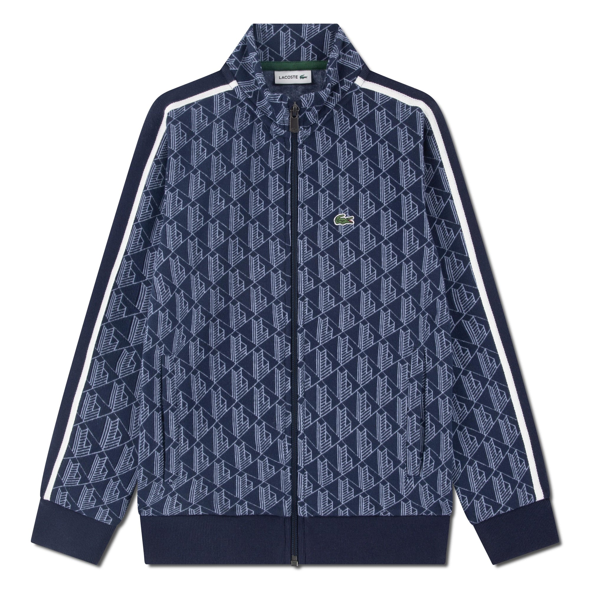 Felpa in jacquard con monogramma 947108 UGW LACOSTE 