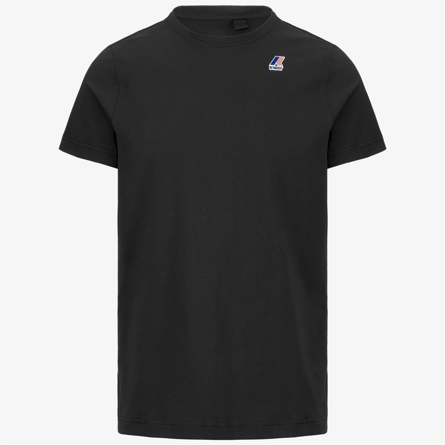 T-shirt unisex nero in cotone con logo K007JE0 USY K-WAY 