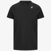 T-shirt unisex nero in cotone con logo