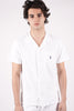 Camicia con logo ricamato