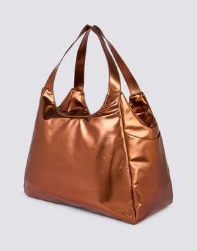 Borsa shopper laminata con logo AW417ABPU7LA B0300 SUNDEK 