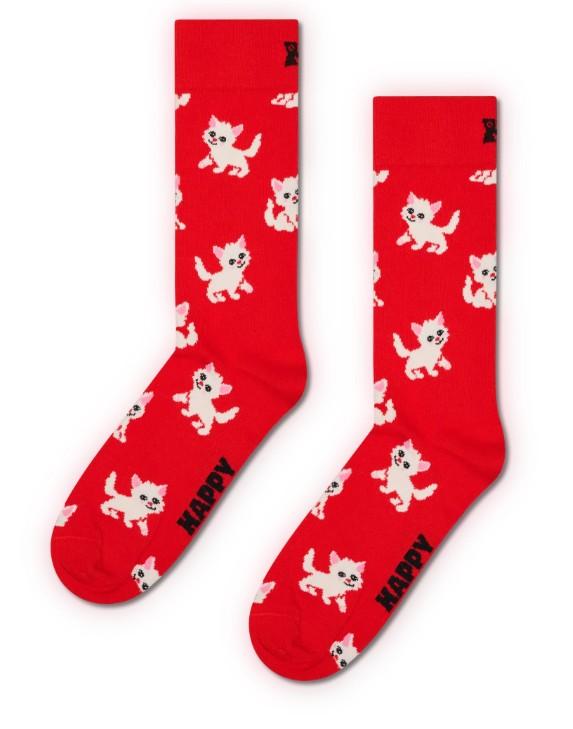 Kitten Sock P003186 RED HAPPY SOCKS 