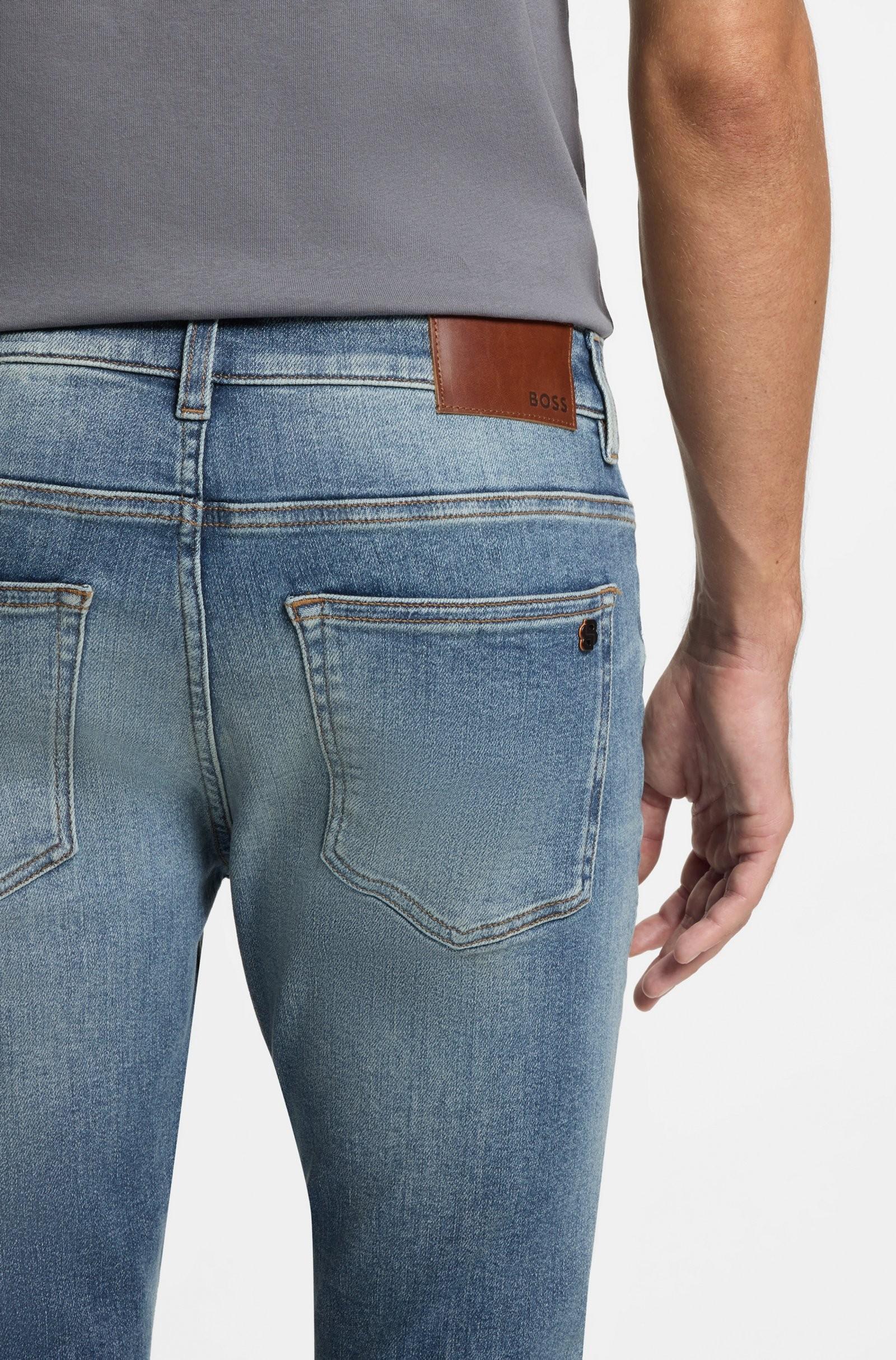 Jeans Delaware slim fit in denim soft-motion blu 50549524 438 BOSS 