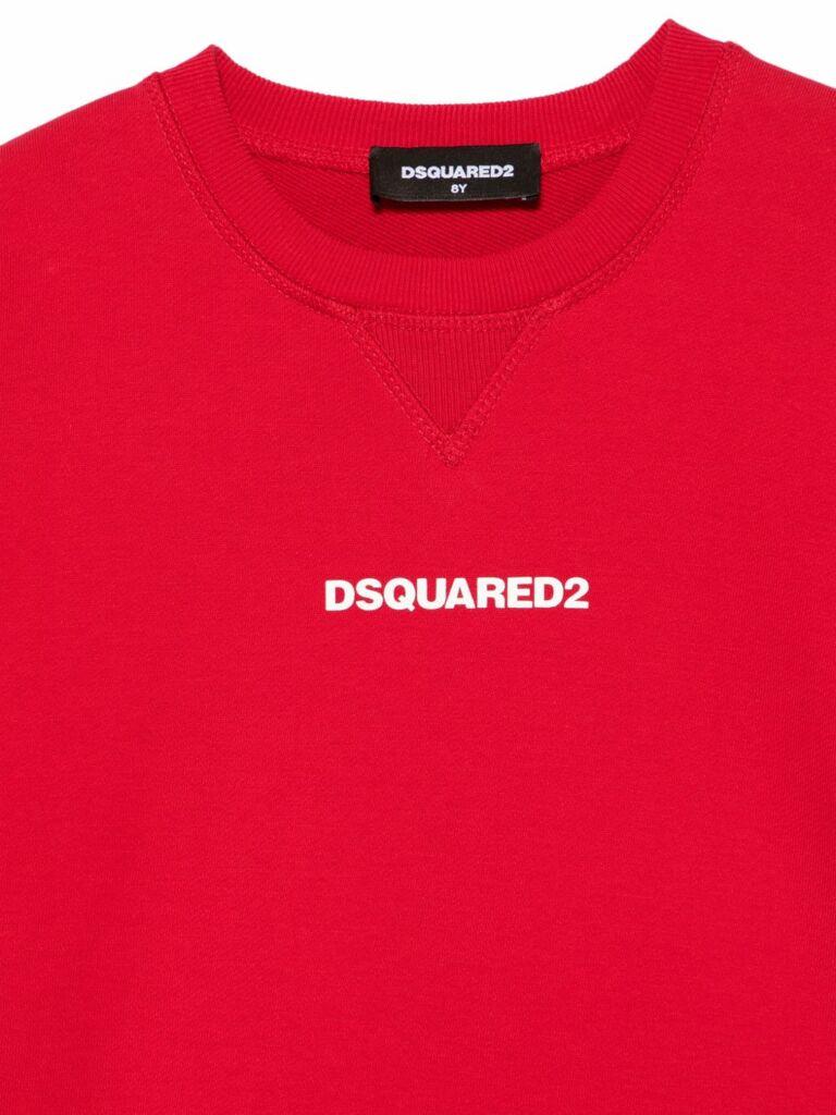 D2Kids Junior Logo Sweatshirt Red DQ2739D0094 DQ405 DSQUARED2 