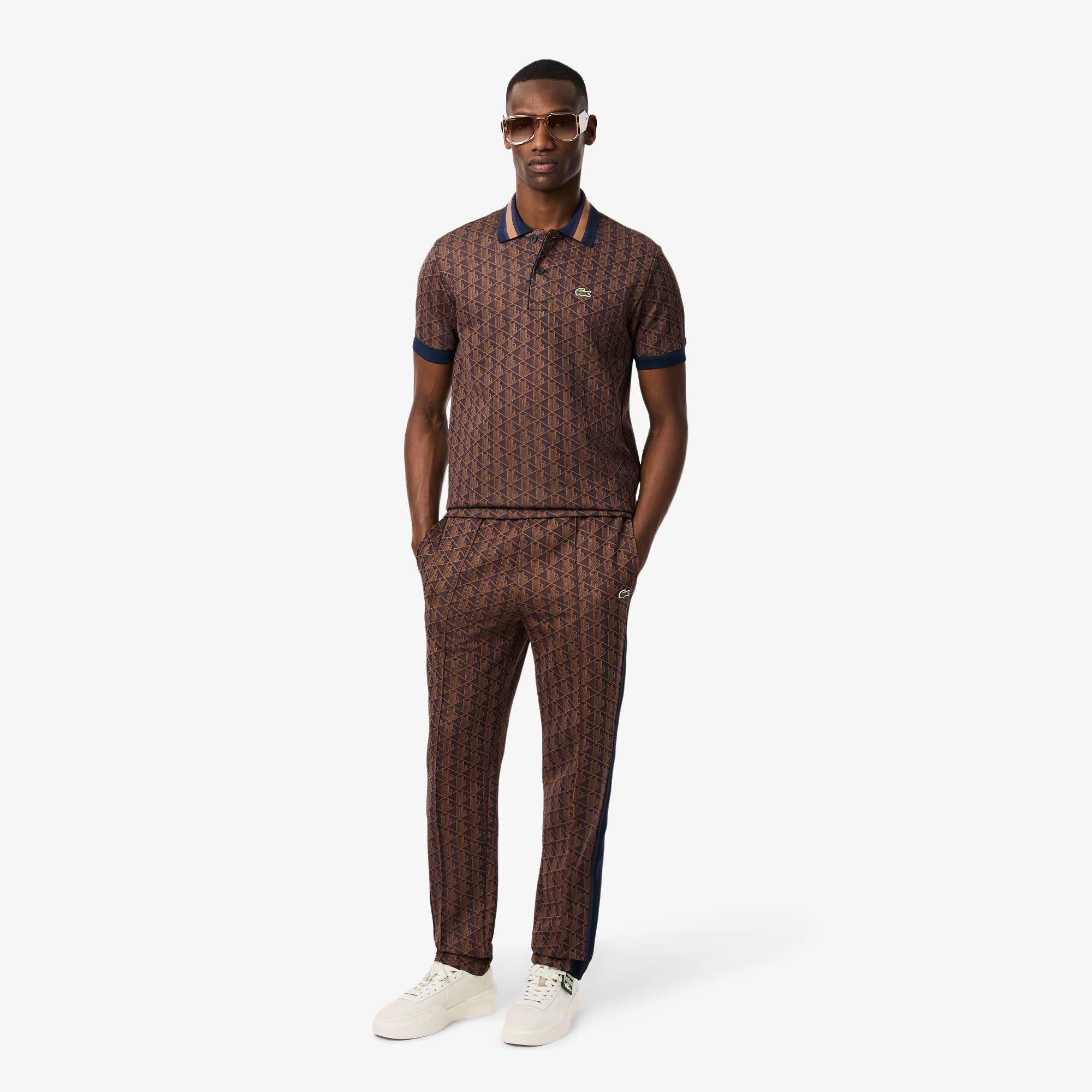 Pantalone in jacquard monogrammato XH1440 9I4 LACOSTE 