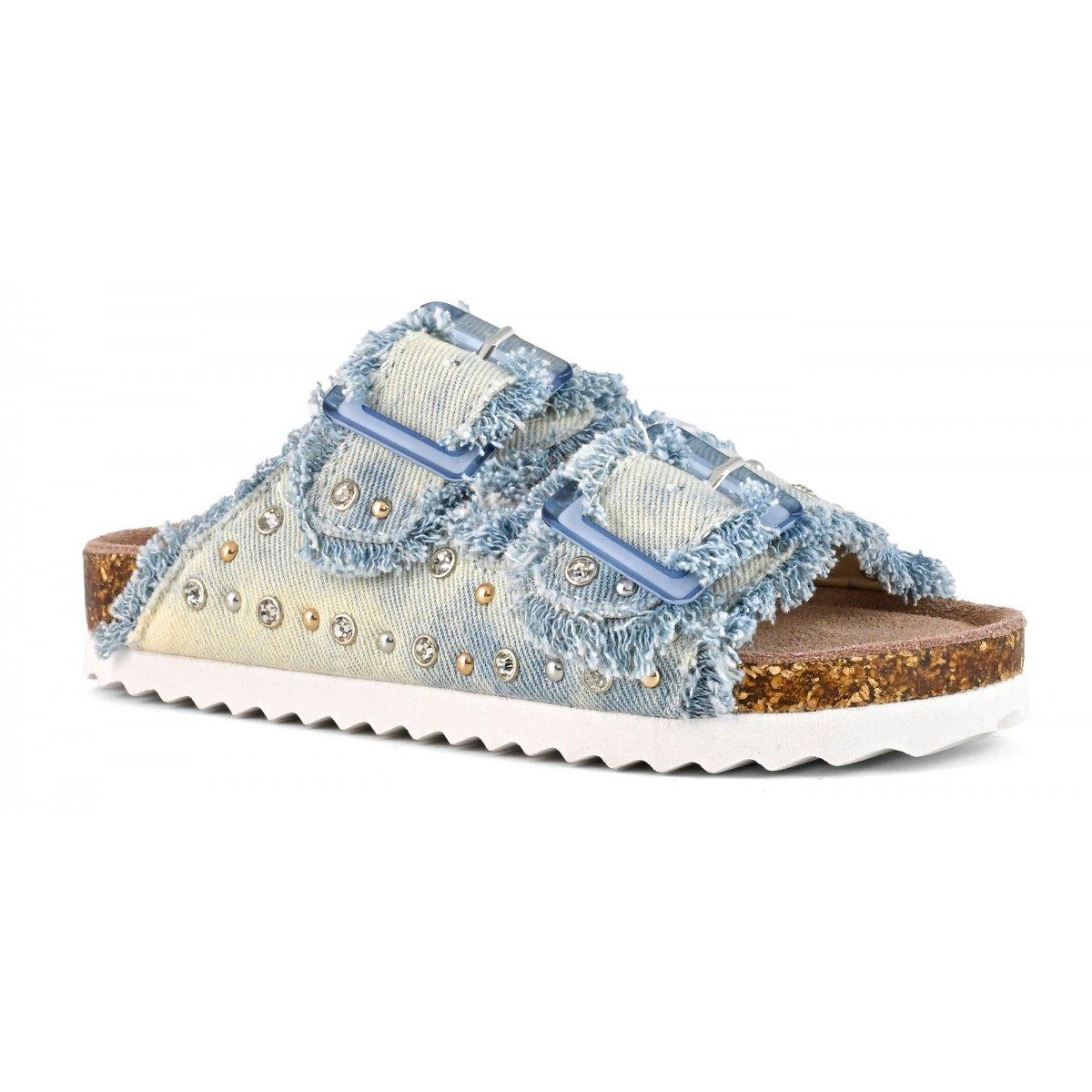 Sandalo denim e strass HC2409 WHI COLORS OF CALIFORNIA 