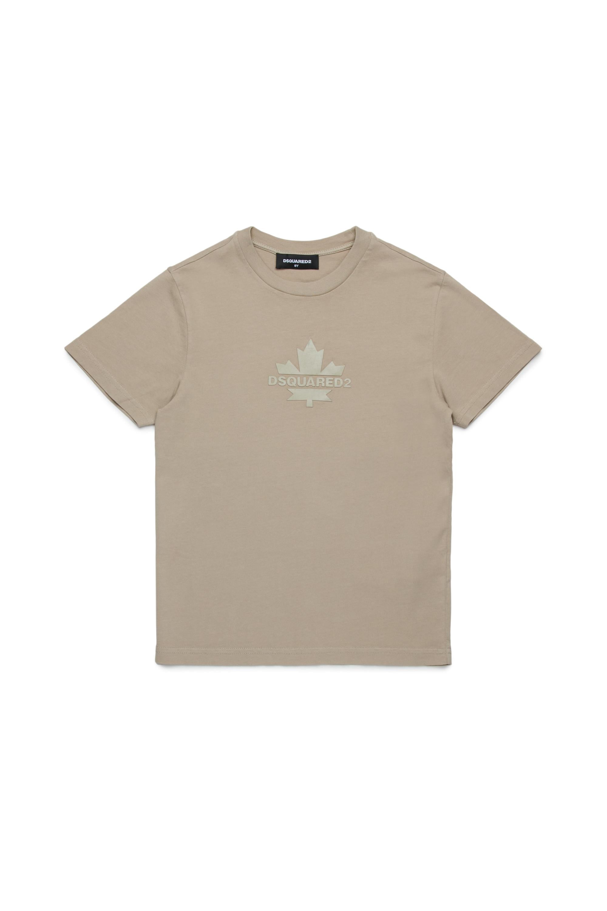 D2Kids Junior Maple Leaf T-shirt Beige DQ2743D0AC7 DQ717 DSQUARED2 