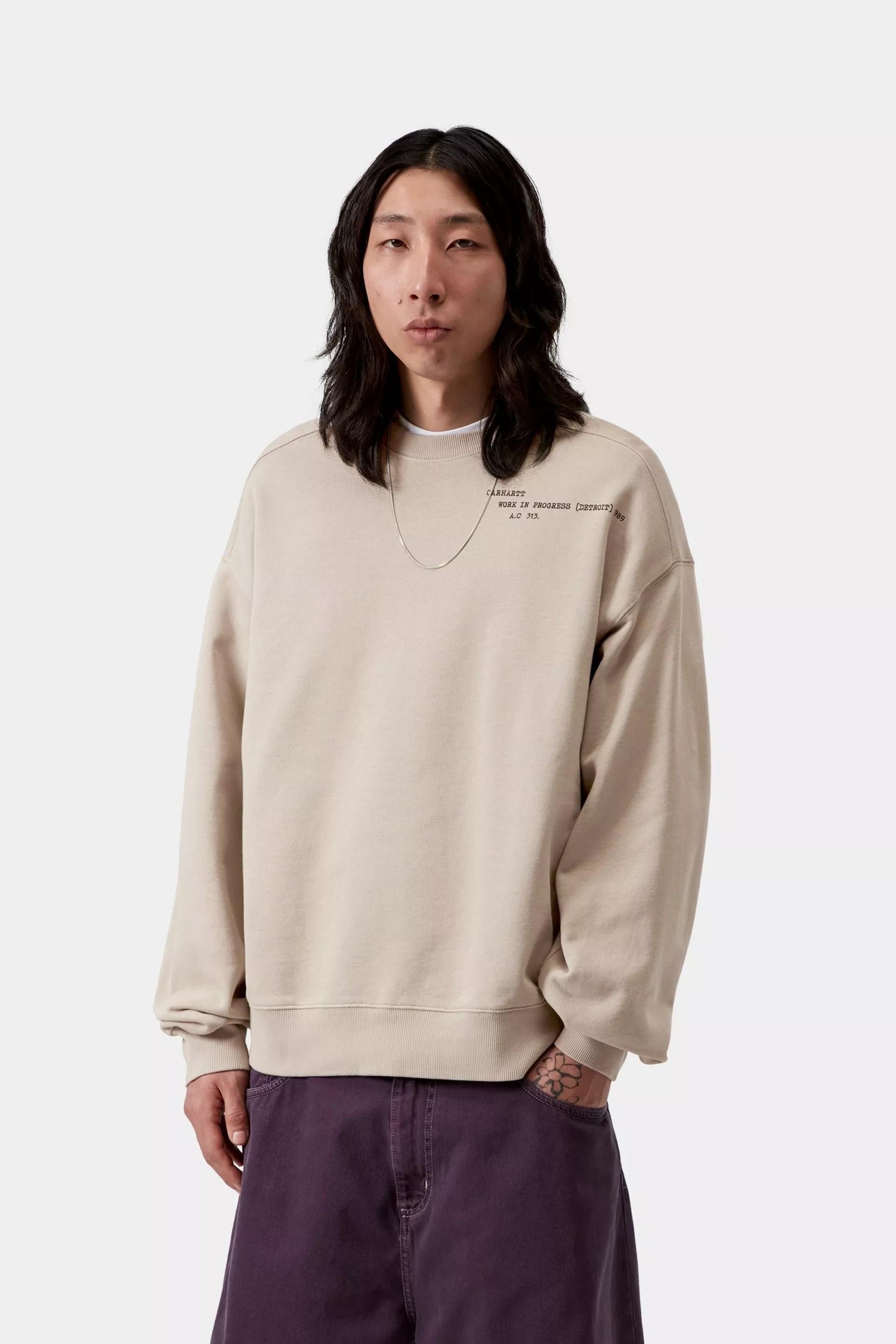 Punched Sweatshirt I036039 3GEXX CARHARTT WIP 