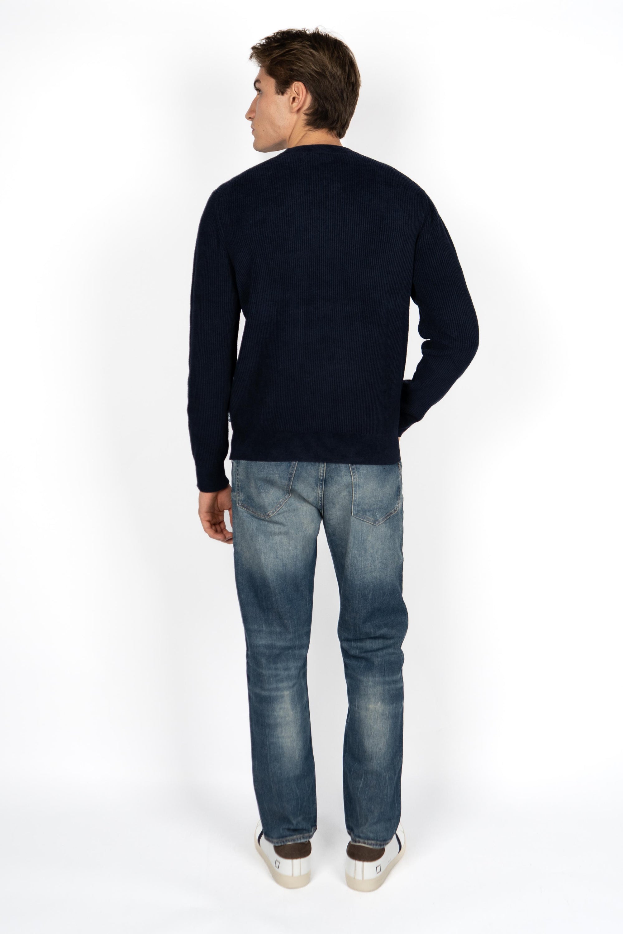 Maglione regular fit con lavorazione effetto velluto a coste 50549989 404 BOSS 