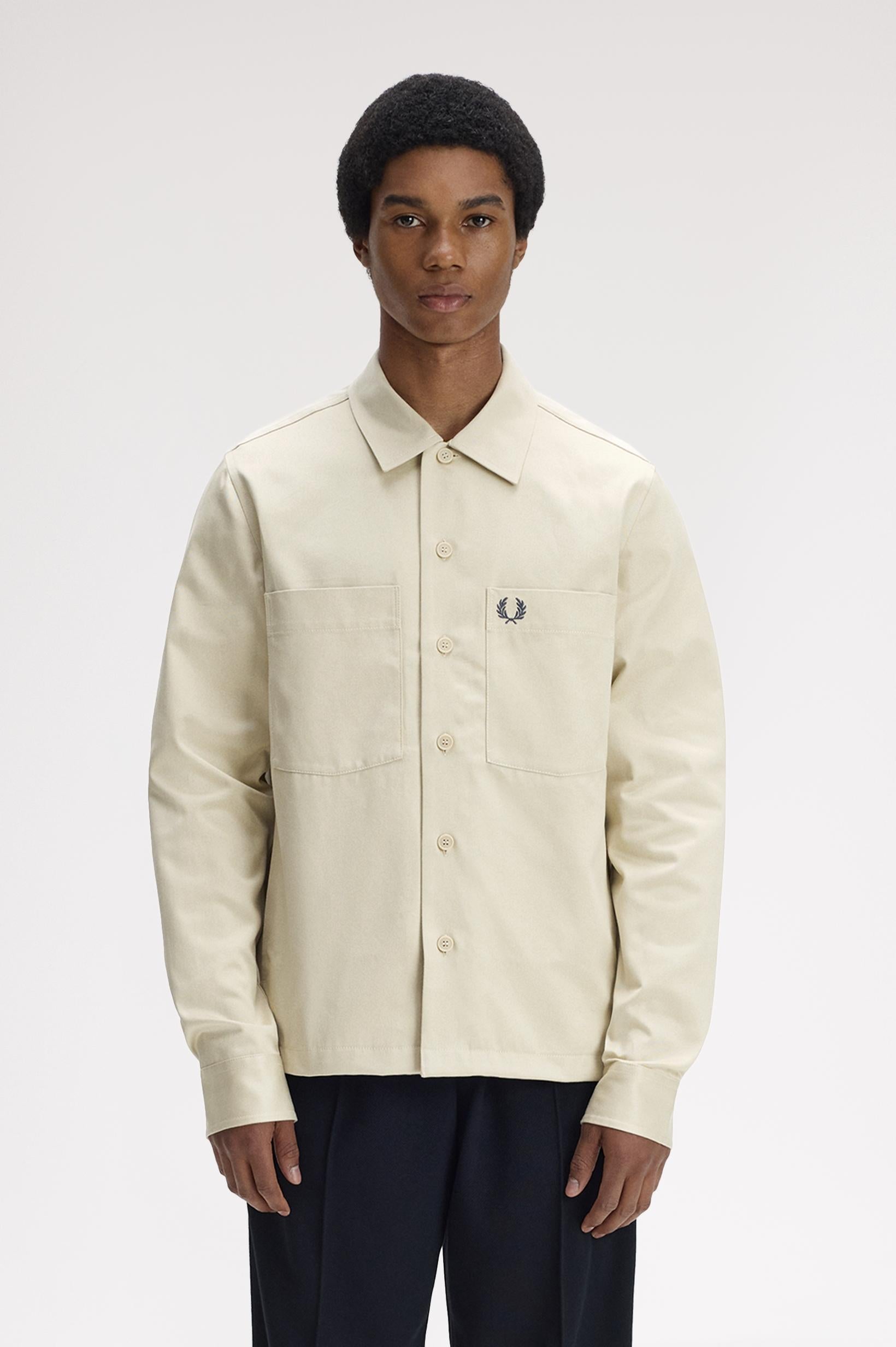 Overshirt con logo M240057 691 FRED PERRY 