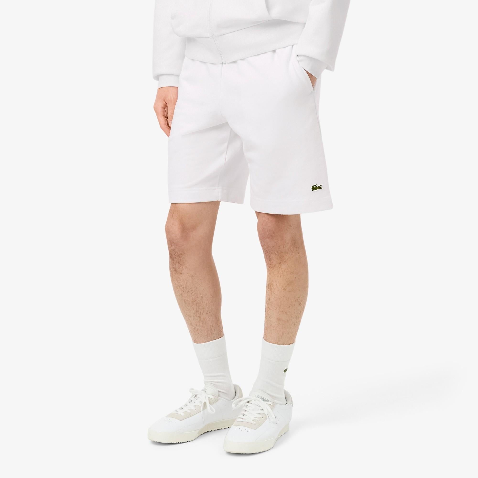 Shorts in tessuto felpato regular fit GH9860 001 LACOSTE 