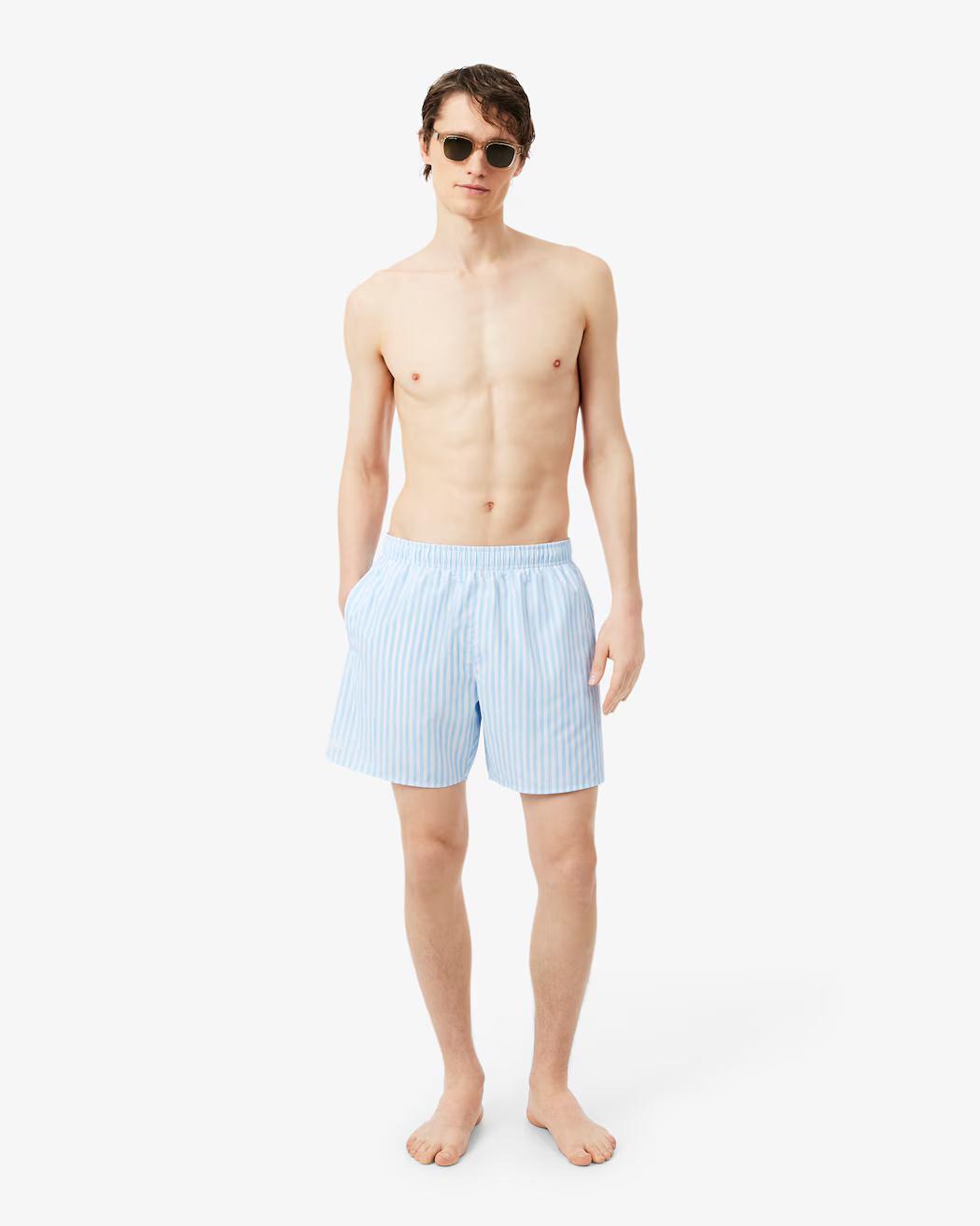 Boxer mare a righe di media lunghezza MH1901 3IL LACOSTE 