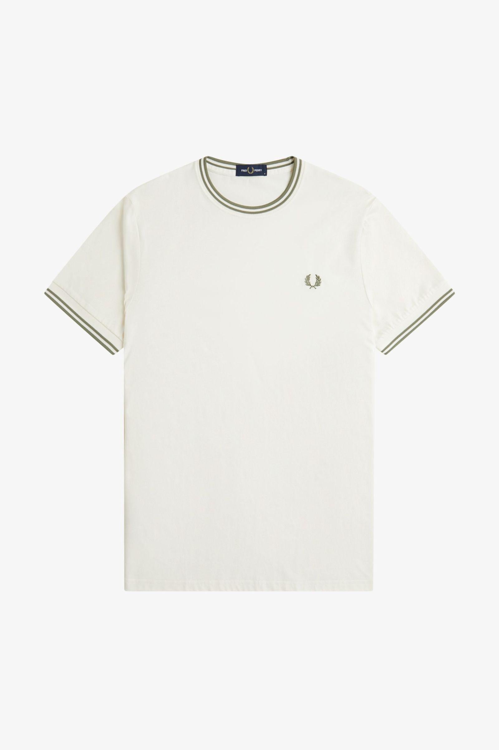 T-shirt con doppia riga M158854 Y54 FRED PERRY 
