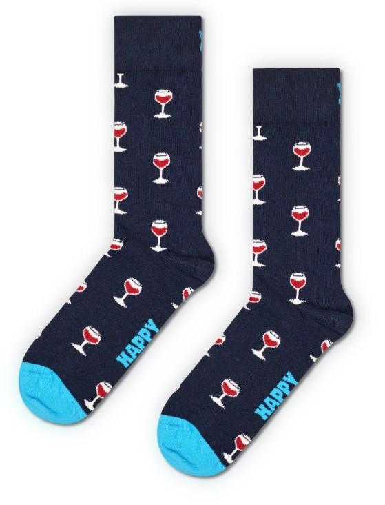 Glass Of Wine Sock P001504 NAVY HAPPY SOCKS 