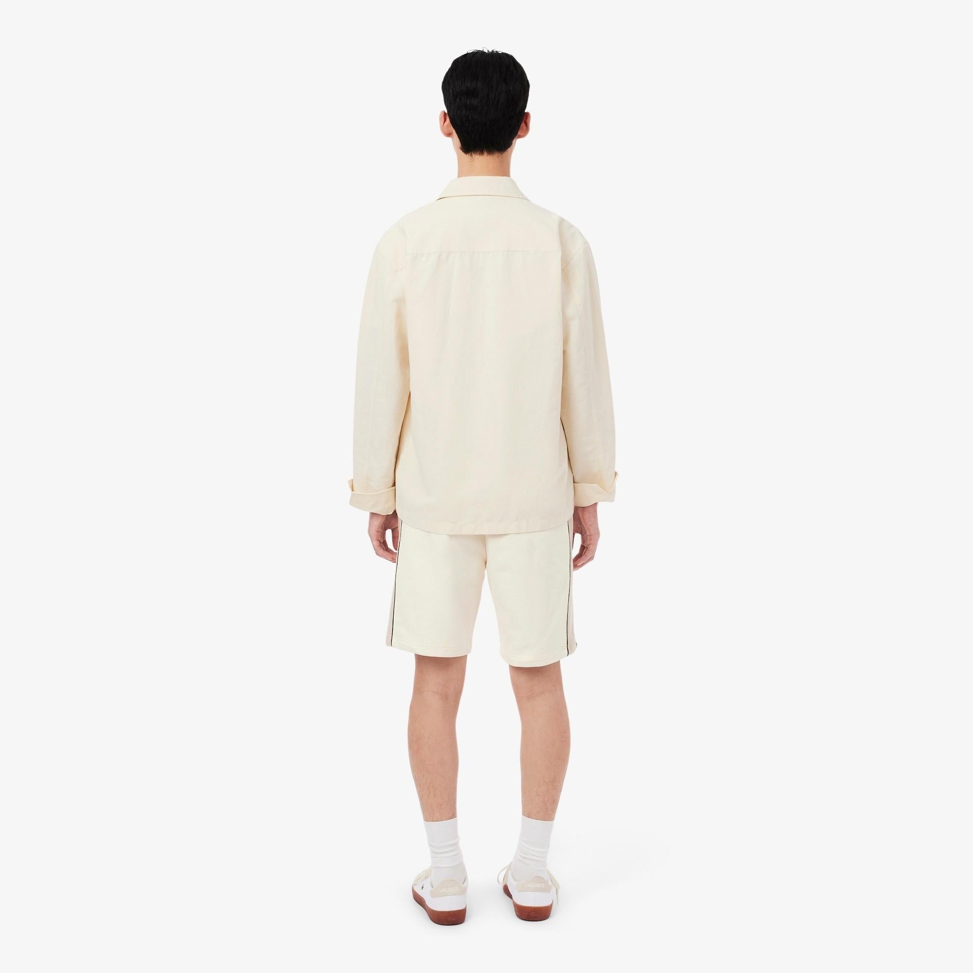 Shorts in tessuto felpato regular fit color block GH0893 3RR LACOSTE 