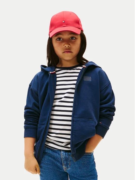 Felpa con cappuccio e bandierina THKB0KB09750T C1G TOMMY HILFIGER 