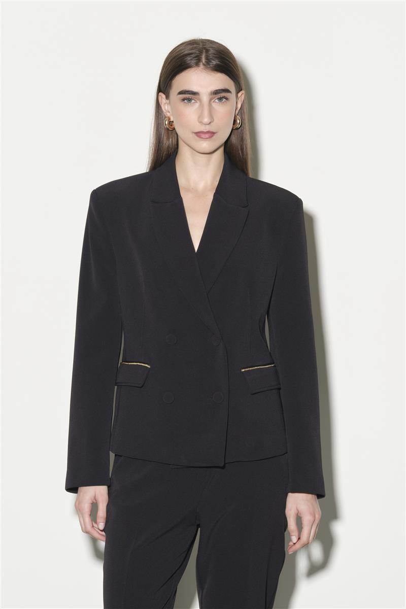 Giacca doppiopetto impunturata RI1CO017 0001 KAOS 