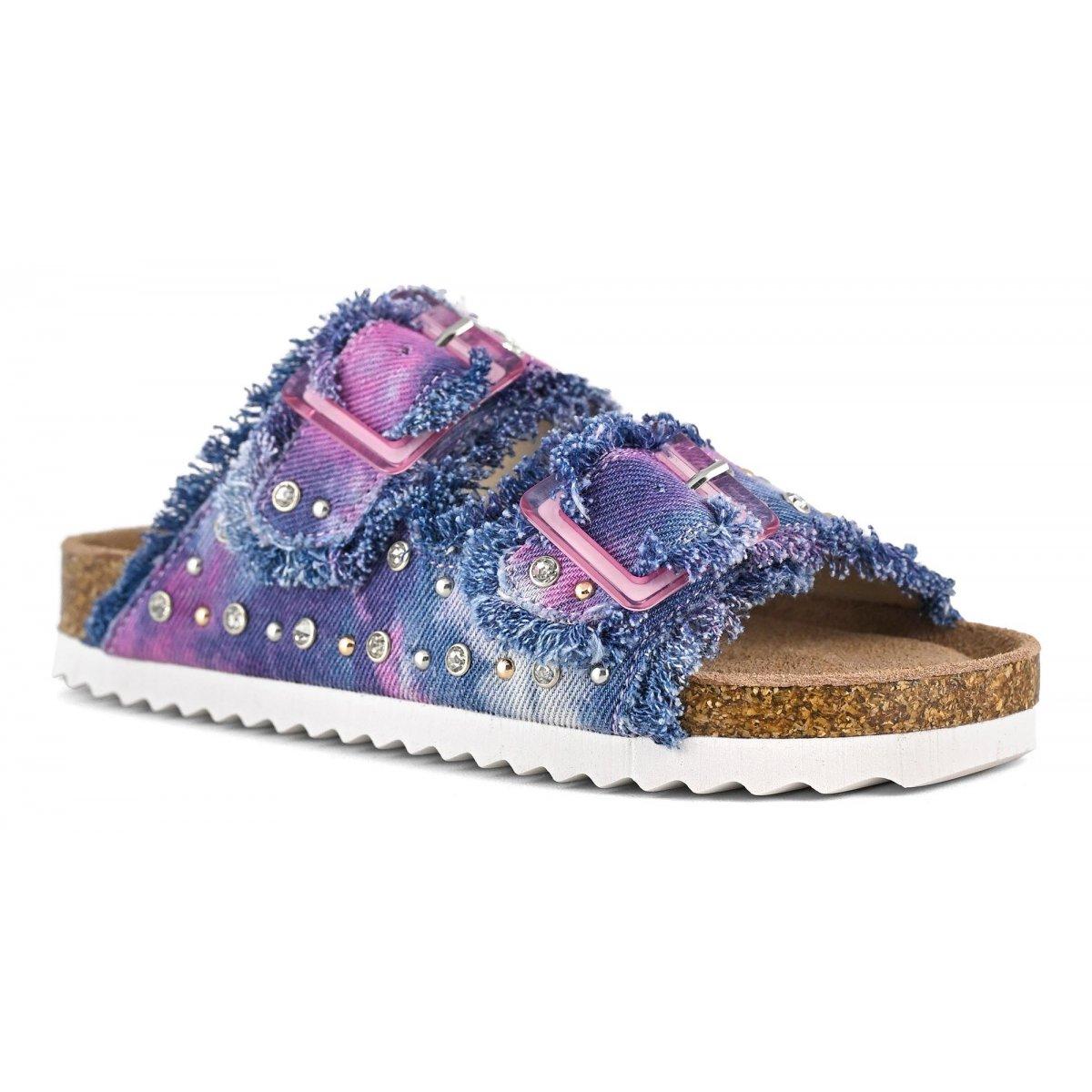 Sandalo denim e strass HC2409 PINKN COLORS OF CALIFORNIA 