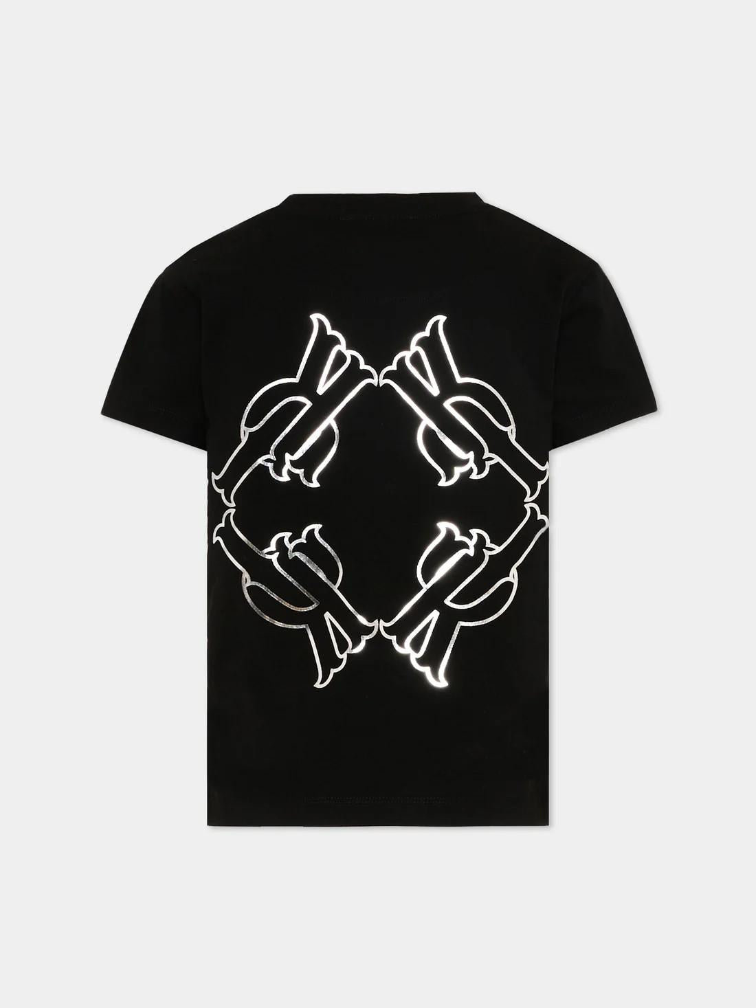 T-Shirt nera con logo RBP26108TS BLACK RICHMOND 