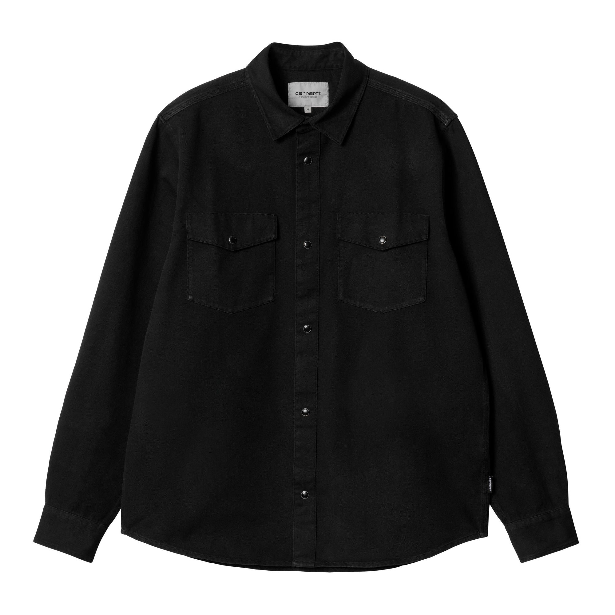L/S Santa Fe Shirt nera I034384 89GD CARHARTT WIP 