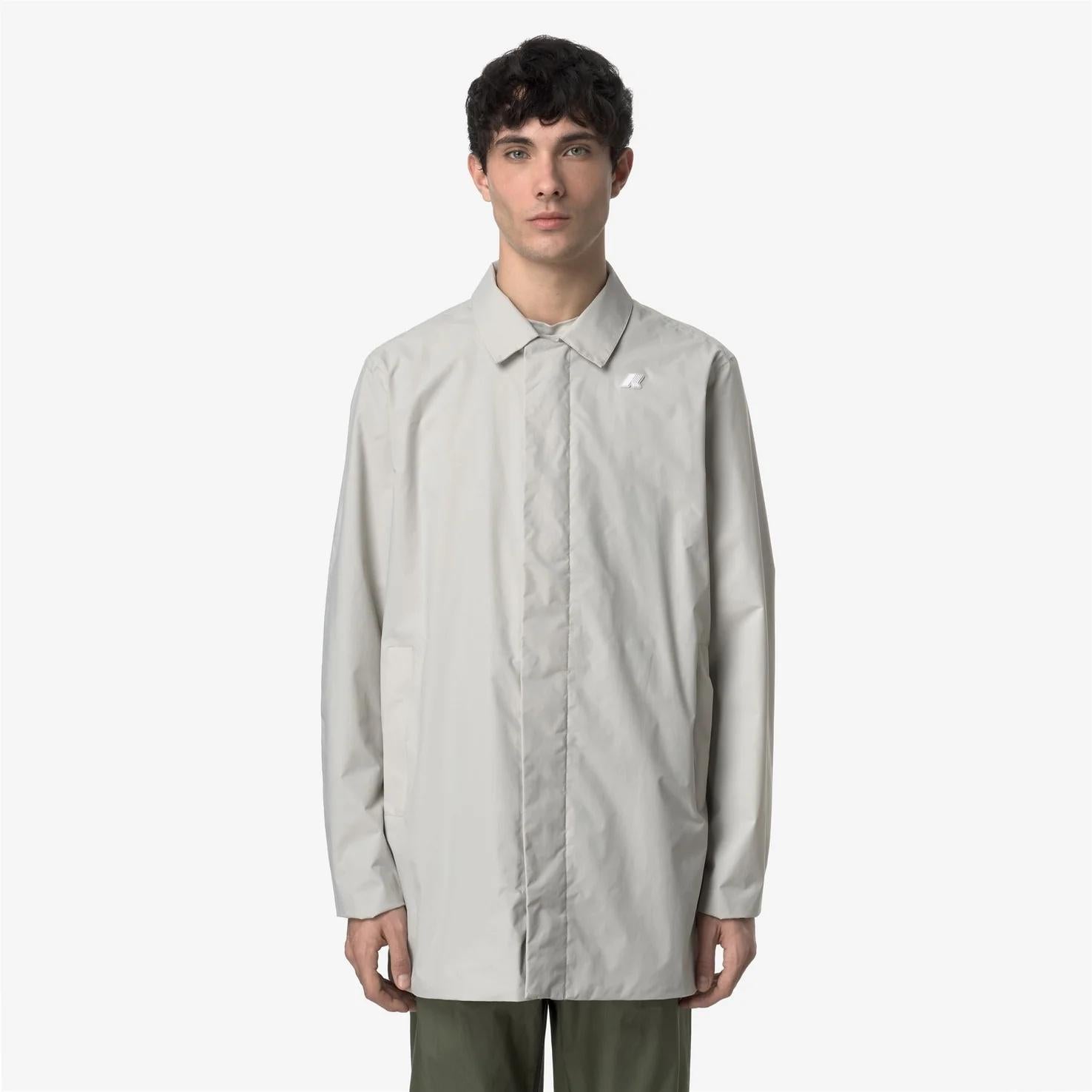 Giacca da città impermeabile da uomo a 3/4 grigio K41322W 634 K-WAY 