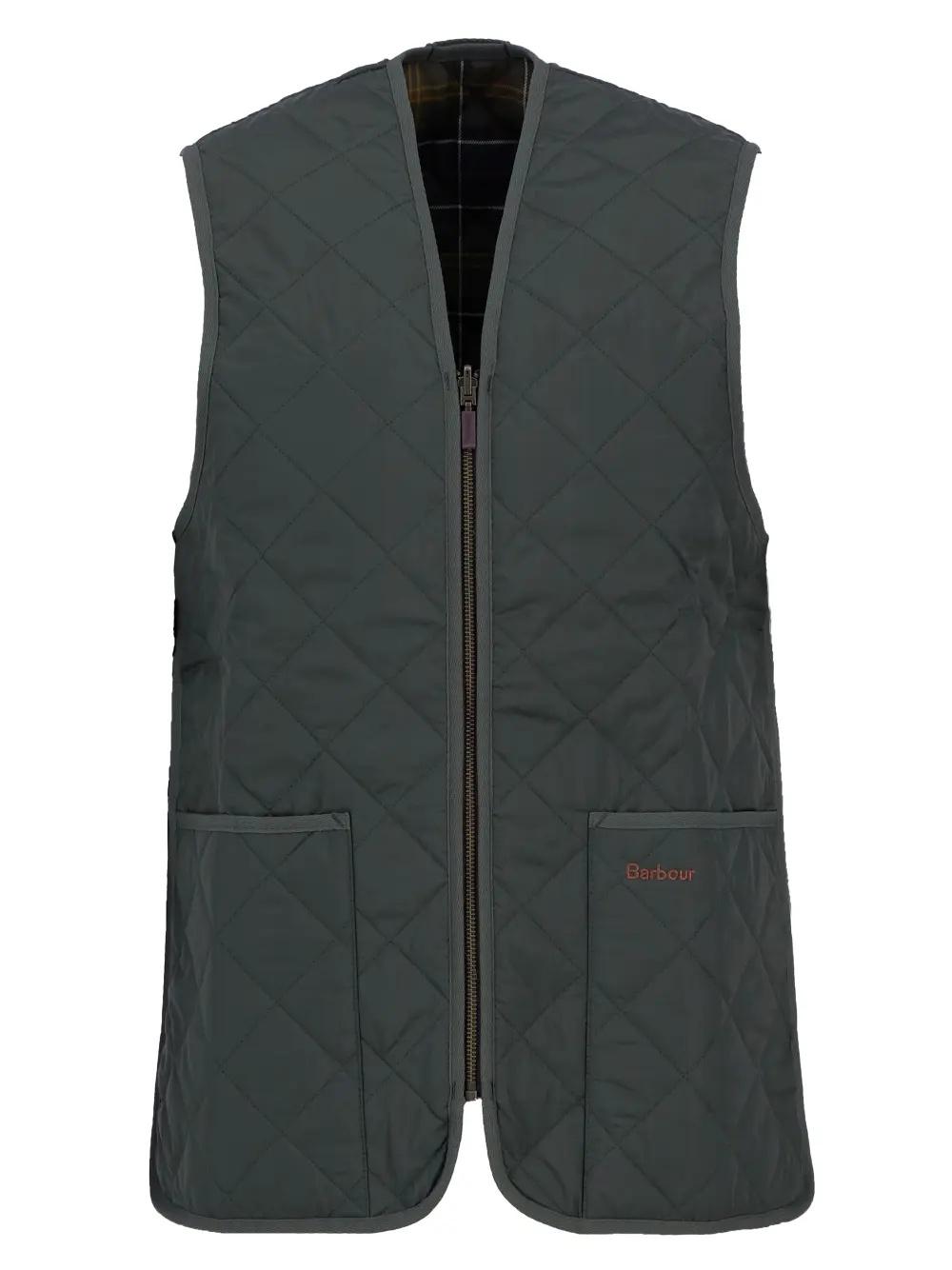 Gilet trapuntato/fodera con zip MLI0001 GN92 BARBOUR 