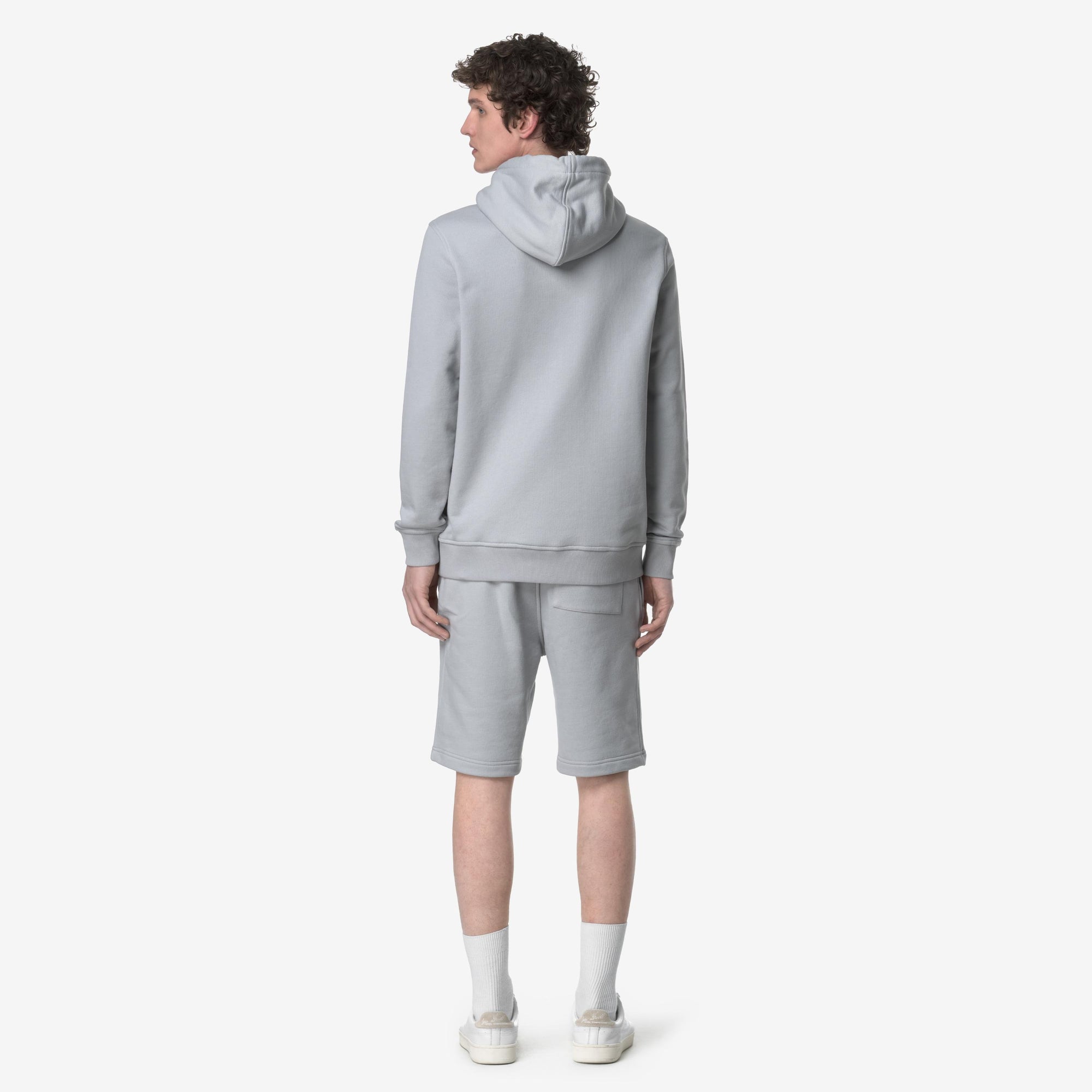 Bermuda da Uomo Sportivi in French Terry Grigio con Tasche K1151SW B31 K-WAY 