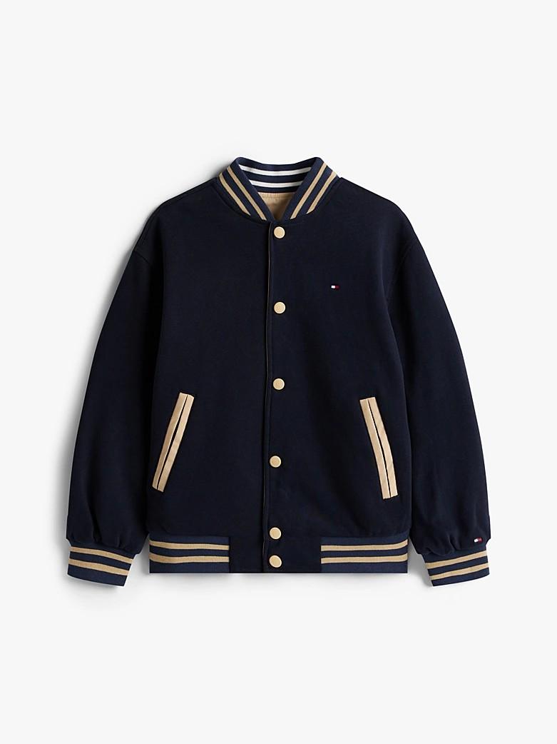 Bomber relaxed fit reversibile con logo KB0KB09740J C1G TOMMY HILFIGER 