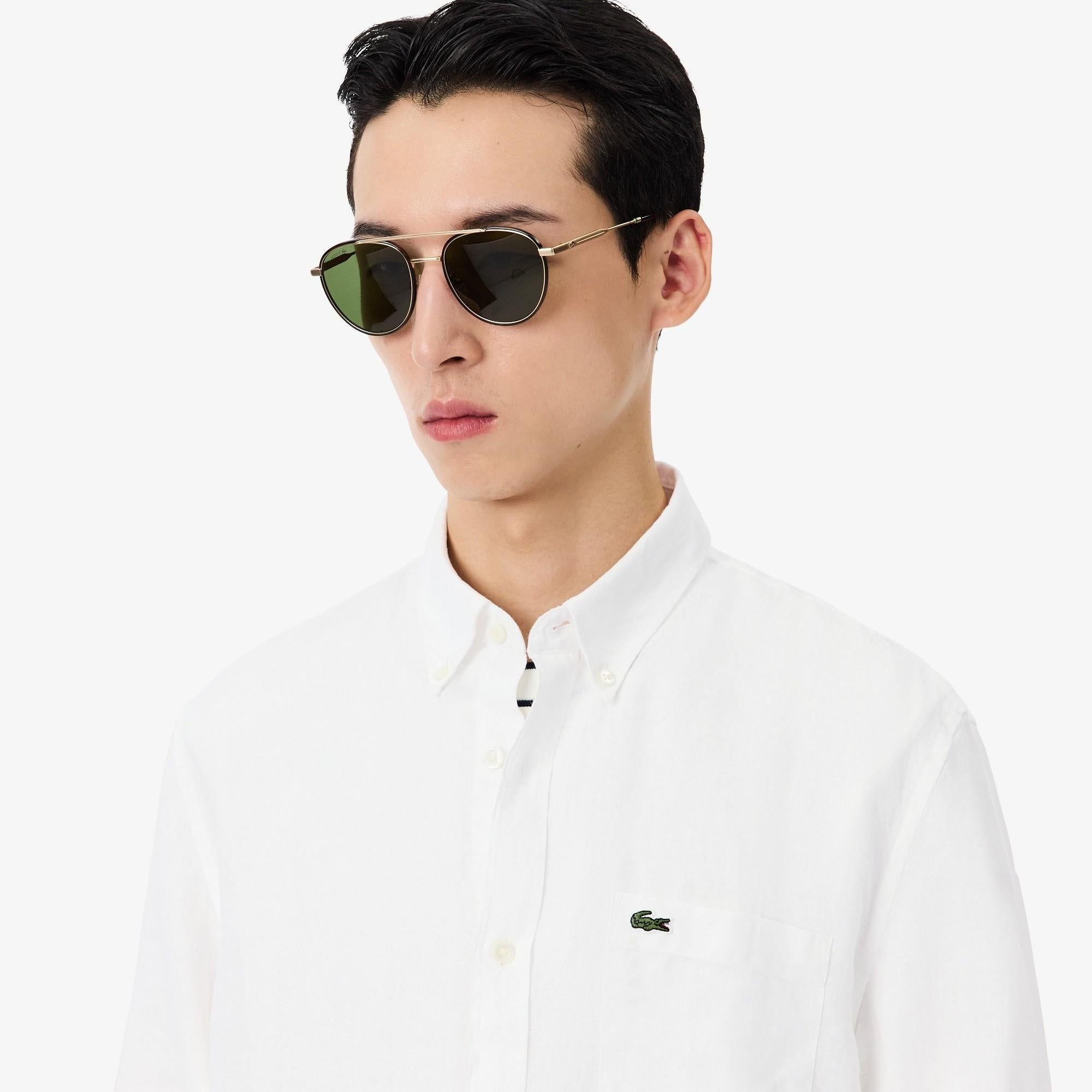 Camicia di lino regular fit CH5692 001 LACOSTE 